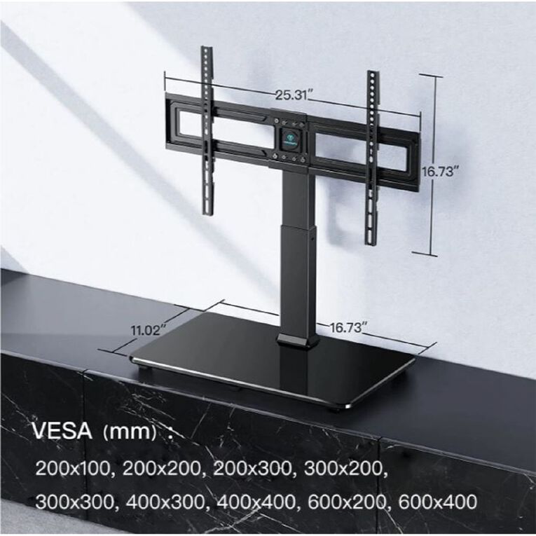 Perlesmith Universal TV Stand for 32"- 75" Flat Screen, , hi-res