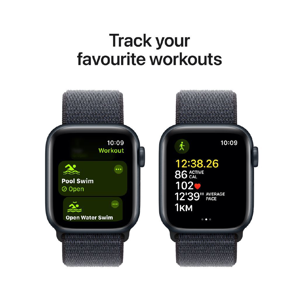Apple Watch SE GPS 40mm Midnight Aluminium Case with Ink