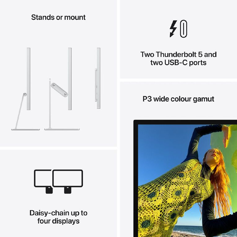 Apple Studio Display - Standard glass - Tilt- and height-adjustable stand, , hi-res
