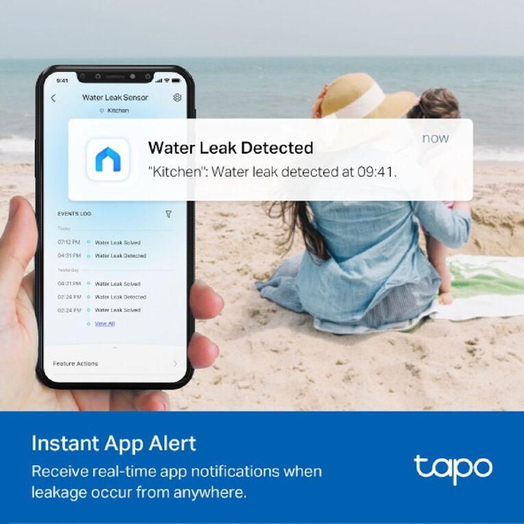 TP-Link Tapo T300 Smart Water Leak Sensor, , hi-res