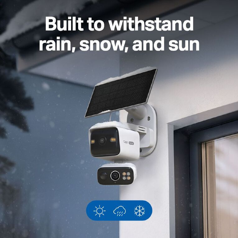 TP-Link Tapo C645D Solar-Powered Dual Lens Pan/Tilt Security Camera Kit, , hi-res