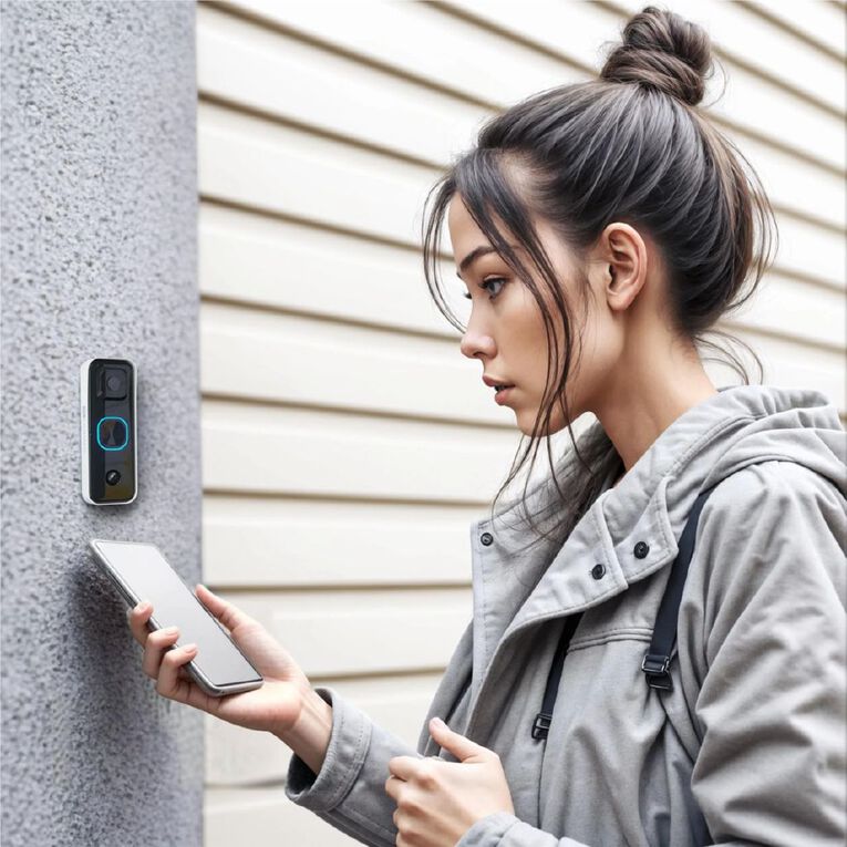 Swann Buddy 4K Video Doorbell and Chime Kit, , hi-res