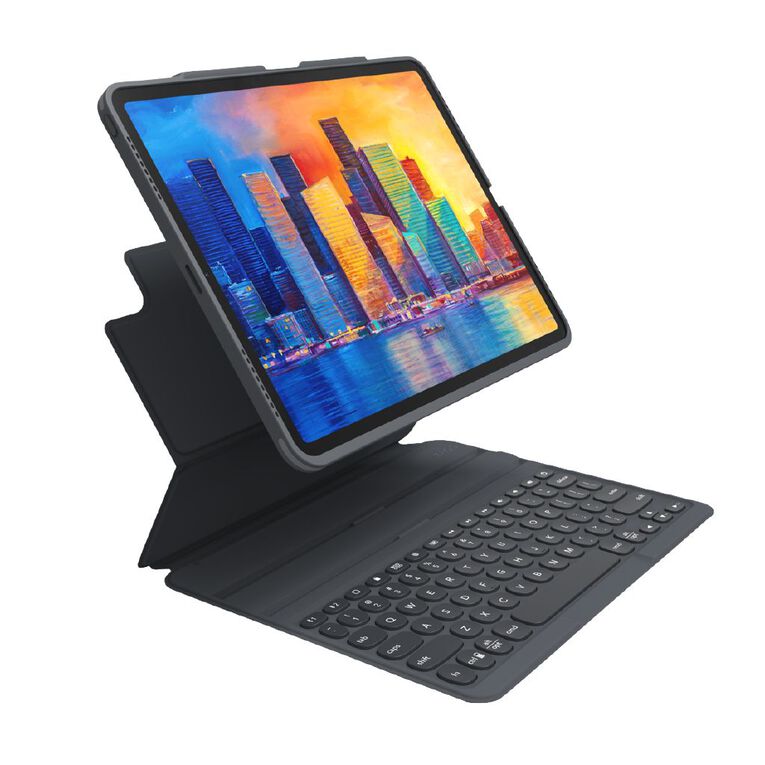 Zagg Pro Keys Keyboard for Apple iPad Air 11" (M2/M3, 2024-2025) & iPad Pro 11" (1/2/3/4th Gen) - Black/Grey, , hi-res