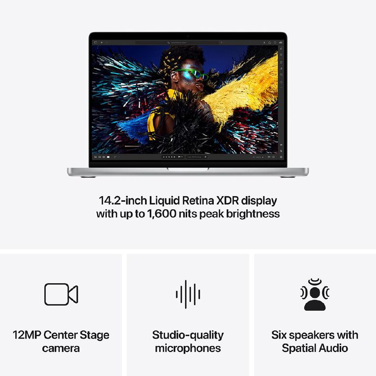 Apple MacBook Pro 14-inch (M4 Pro) 24GB/1TB SSD 14 Core CPU 20 Core GPU  - Silver, , hi-res
