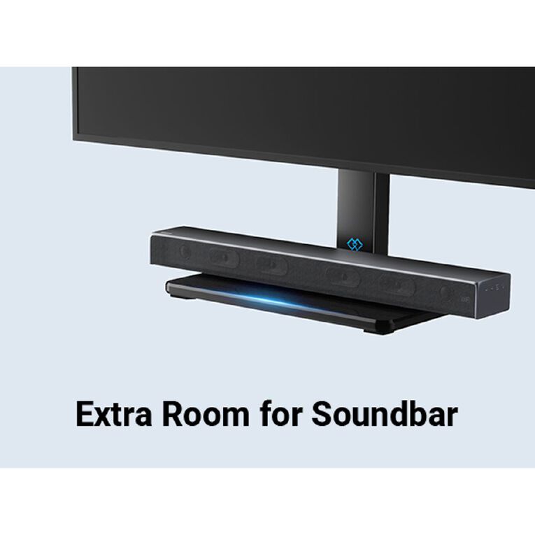 Perlesmith Universal Swivel Tabletop TV Stand for 37"-80" TVs, , hi-res