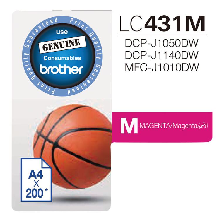 Brother Ink LC431M Magenta, , hi-res