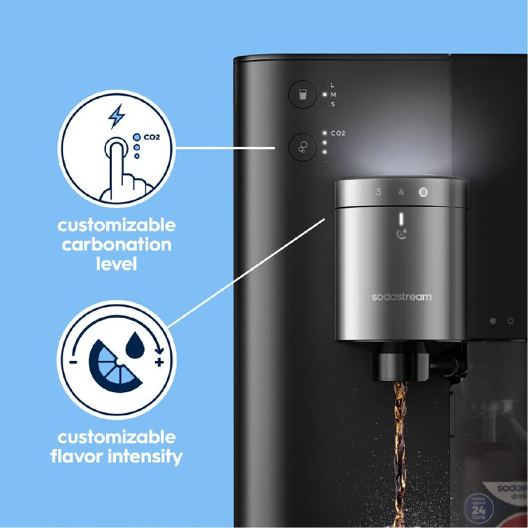 Sodastream Ultimate Black & Silver 60L Plug-In, , hi-res