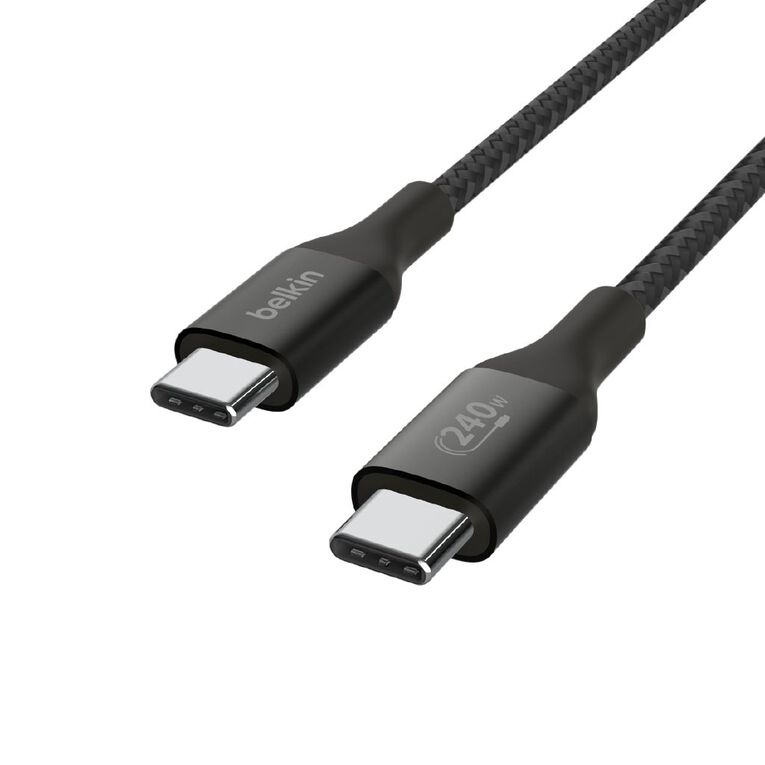 Belkin BoostCharge 240W USB-C to USB-C 1m Cable Black Noel Leeming