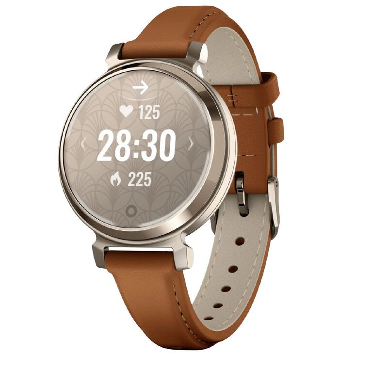 Garmin Lily 2 Classic Cream Gold/Tan Leather Band, , hi-res