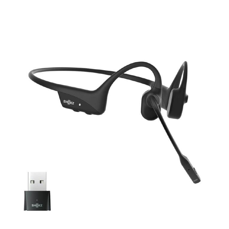 Shokz Open Comm 2 UC Open-Ear Headset with USB-A Dongle - Black, , hi-res