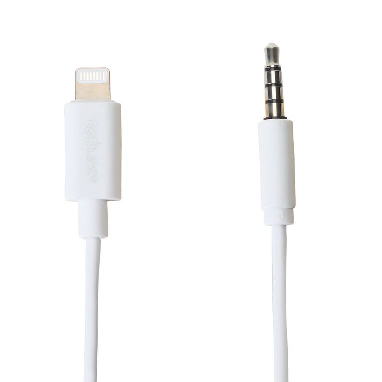 Tech.Inc Lightning to 3.5mm AUX Cable 1.5m White, , hi-res