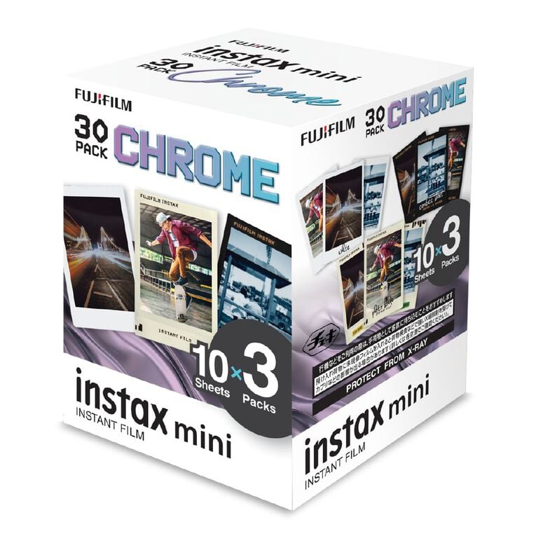 Fujifilm Instax Mini Film 30 Pack Chrome, , hi-res