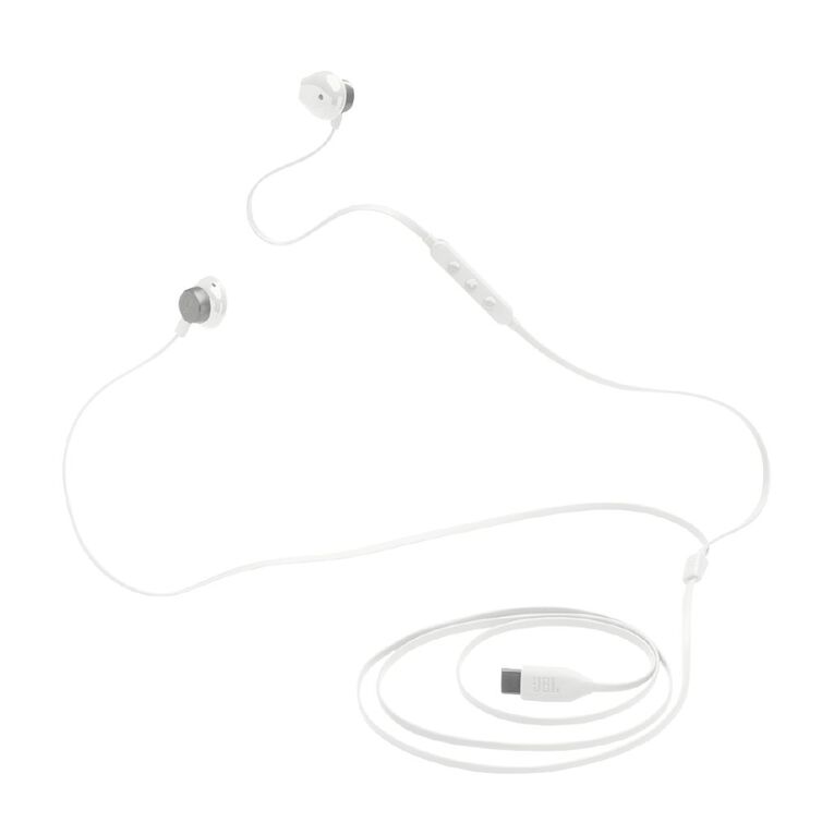 JBL Tune 305C USB-C Wired Hi-Resolution In-Ear Headphones - White, , hi-res