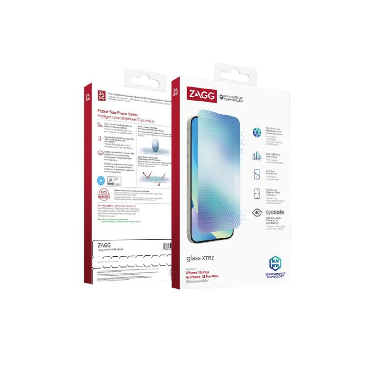 Zagg InvisibleShield Glass Screen Protector XTR Apple iPhone 14 Plus/13
