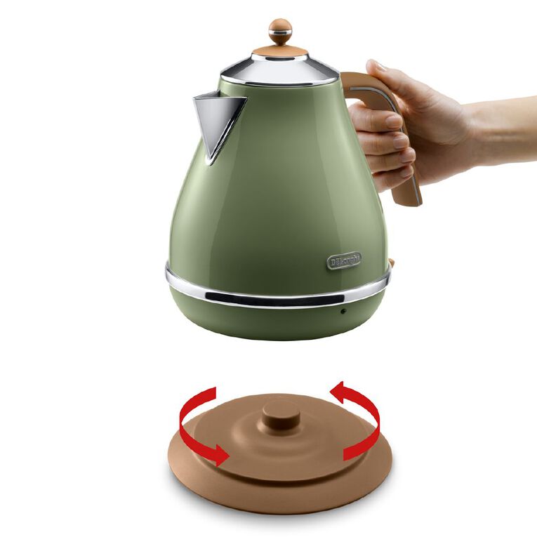 Delonghi Icona Vintage Kettle & 2 Slice Toaster Breakfast Pack Green, , hi-res