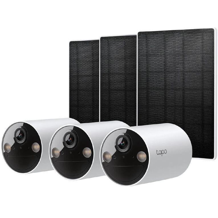 TP-Link Tapo C410 Solar Powered Security Camera Kit - 3 Pack, , hi-res