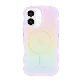 Kate Spade Wavy MagSafe Case for iPhone 16 - Opal Iridescent
