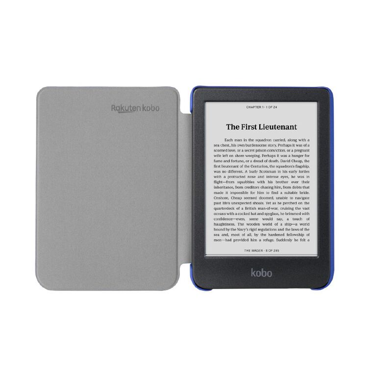 Kobo Clara Colour/Black and White Basic SleepCover Case Cobalt Blue, , hi-res