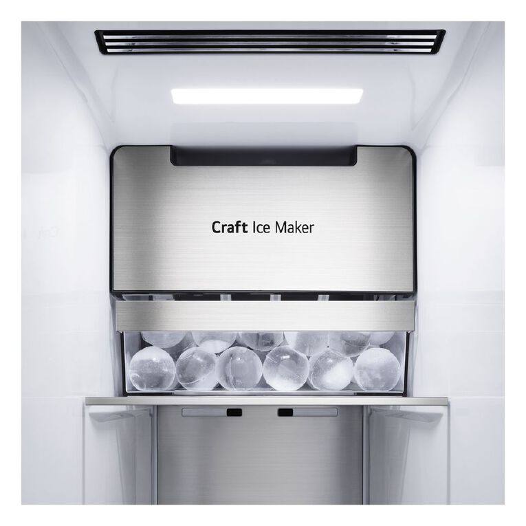 LG 635L Side By Side Fridge with Door-In-Door & Craft Ice Maker - Matte Black, , hi-res