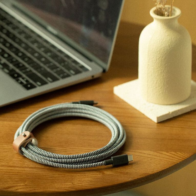 Native Union Belt Cable XL 100W USB-C to USB-C 3m - Zebra, , hi-res