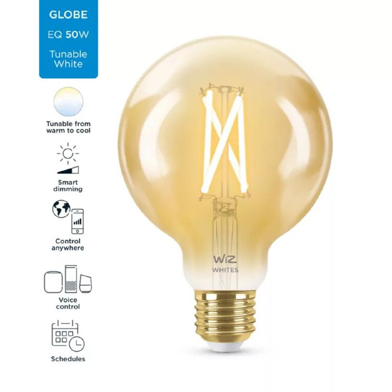 WiZ Amber Filament WiFi+BLE 50W A60 G95 920-50 Bulb, , hi-res