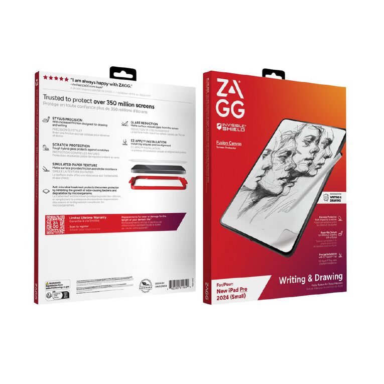Zagg InvisibleShield Fusion Canvas Screen Protector for iPad Pro 11" OLED (M4 & M5), , hi-res