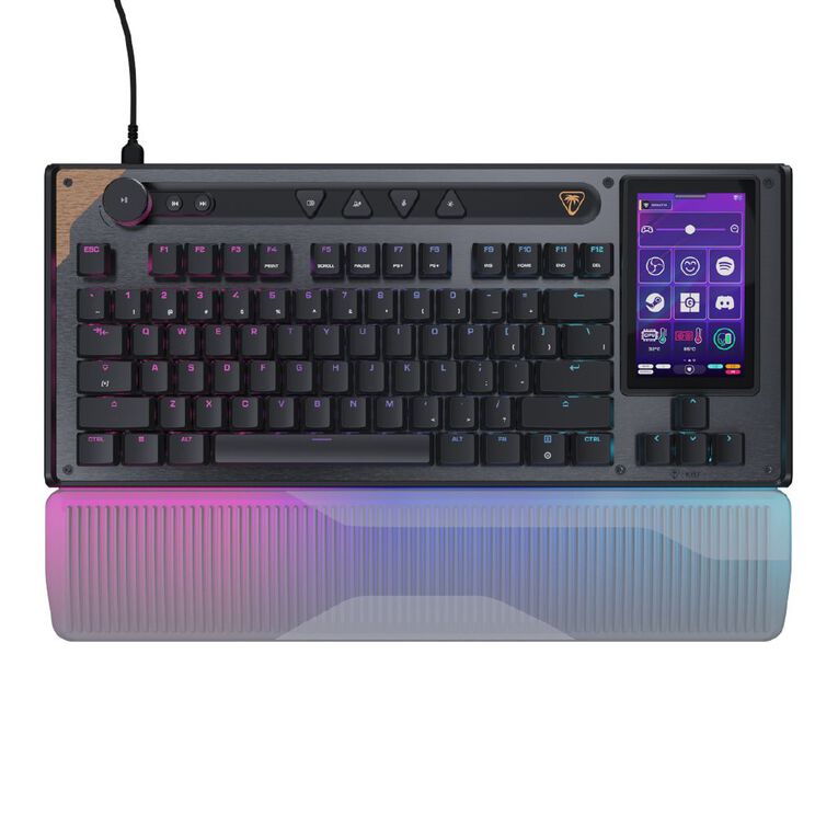 Turtle Beach Command KB7 Touchscreen Hall-Effect RGB TKL Wired Gaming Keyboard, , hi-res