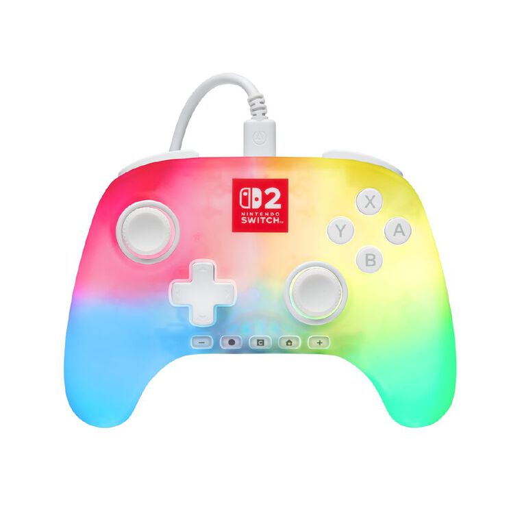 PowerA Advanced Wired Controller for Nintendo Switch 2 with Lumectra - White, , hi-res