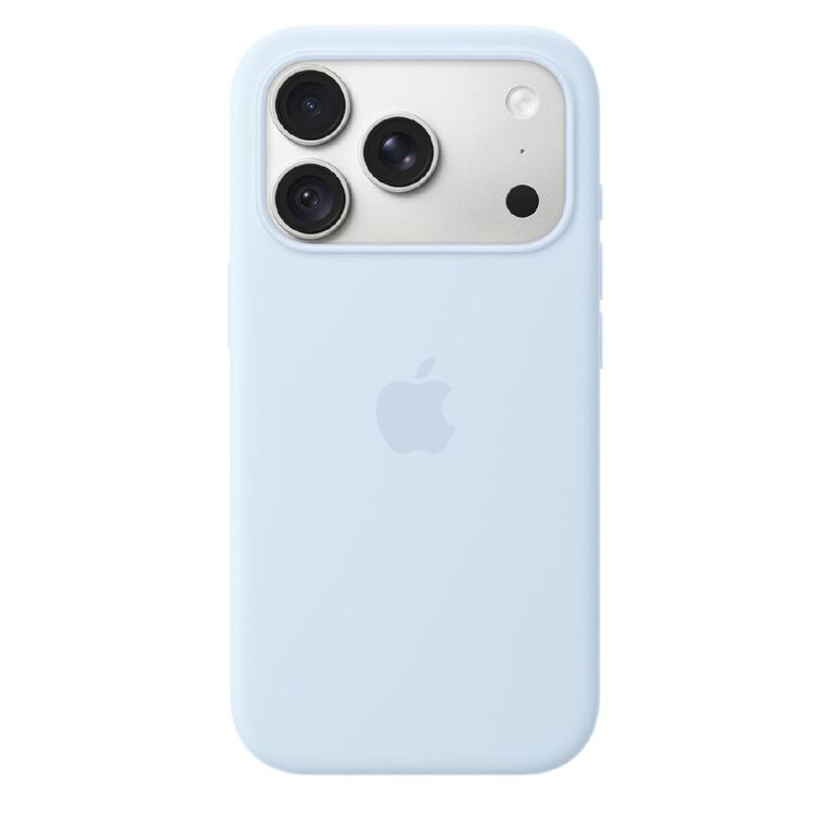 Apple iPhone&nbsp;18&nbsp;Pro Silicone Case with MagSafe - Crisp Blue, , hi-res