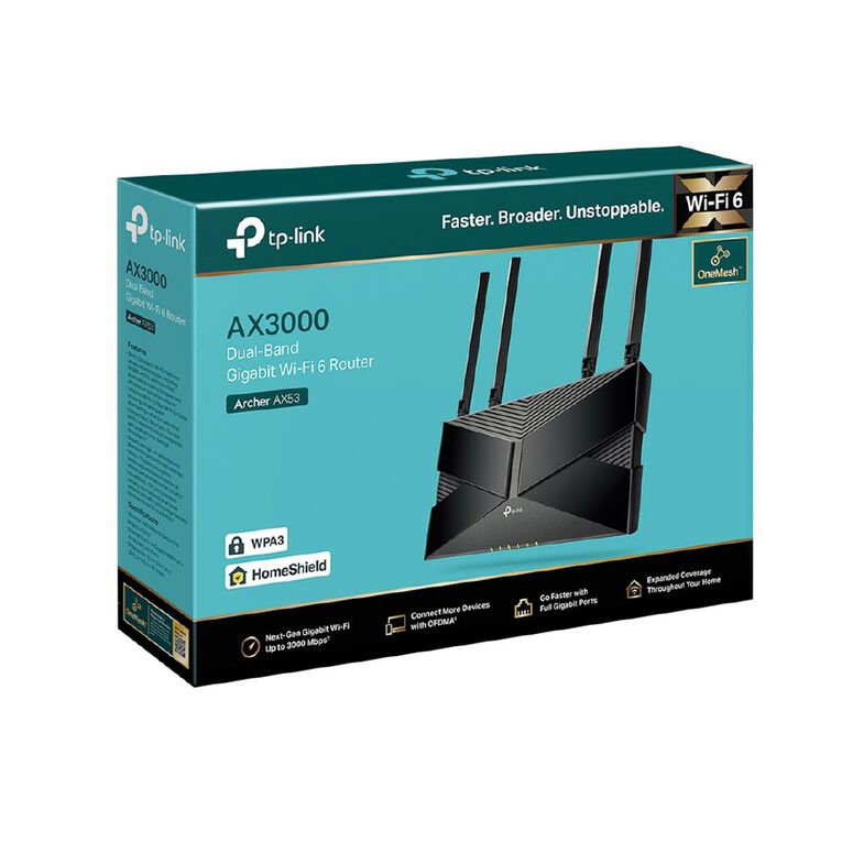 TP-Link Archer AX53 | AX3000 Dual Band Gigabit Wi-Fi 6 Router, , hi-res