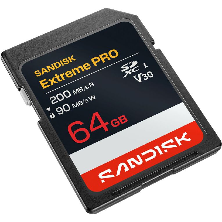 765 R Display Sandisk Extreme Pro SD UHS-I 64GB SD 200MB/s(R) / 90MB/s(W) - Noel Leeming
