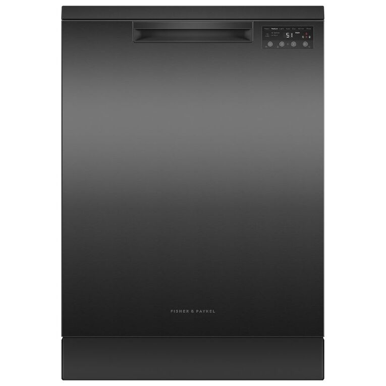 Fisher & Paykel 60cm Series 5 Freestanding Dishwasher - Black Stainless, , hi-res