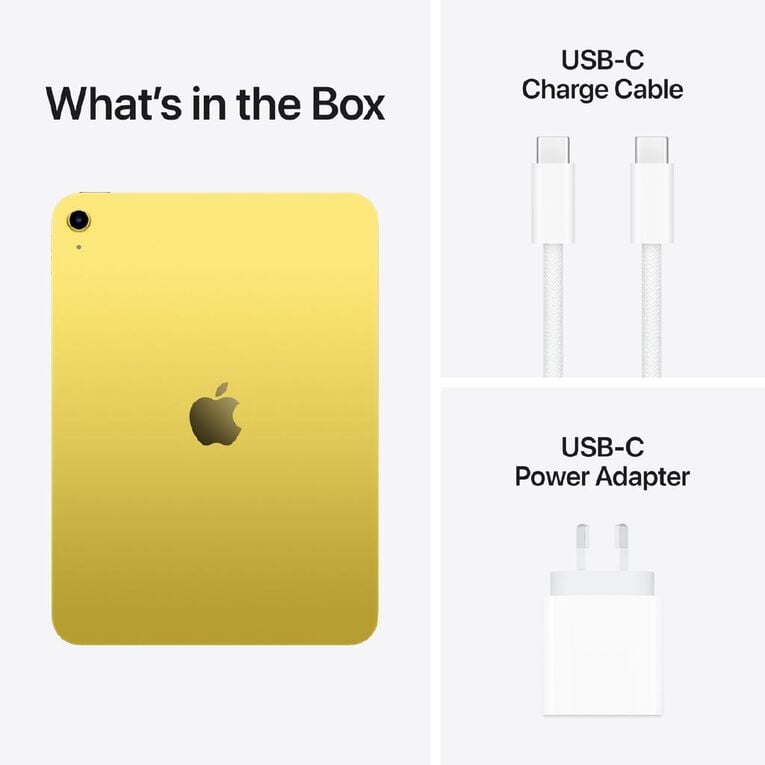Apple iPad 11-inch with A16 Chip 128GB WiFi - Yellow, , hi-res
