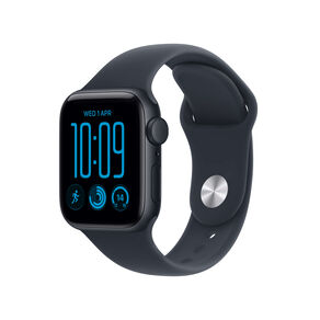 Apple Watch SE 3 GPS 40mm Midnight Aluminium Case with Navy Blue Sport Band S/M