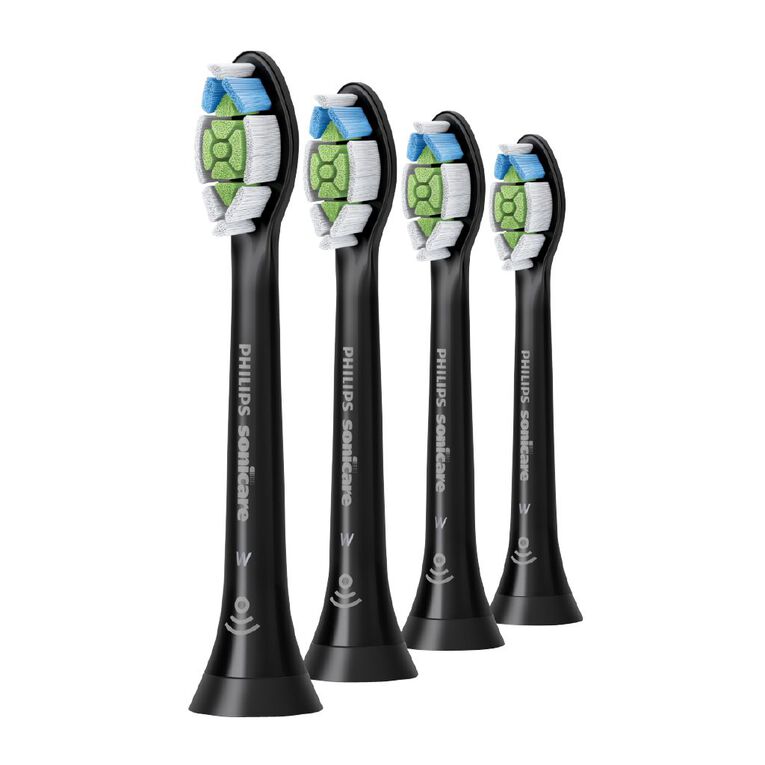 Philips Sonicare W2 Optimal White standard brush heads, Black 4 pack, , hi-res