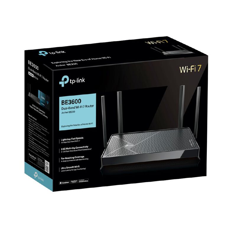 TP-Link Archer BE230 BE3600 Dual Band Wi-Fi 7 Router, , hi-res