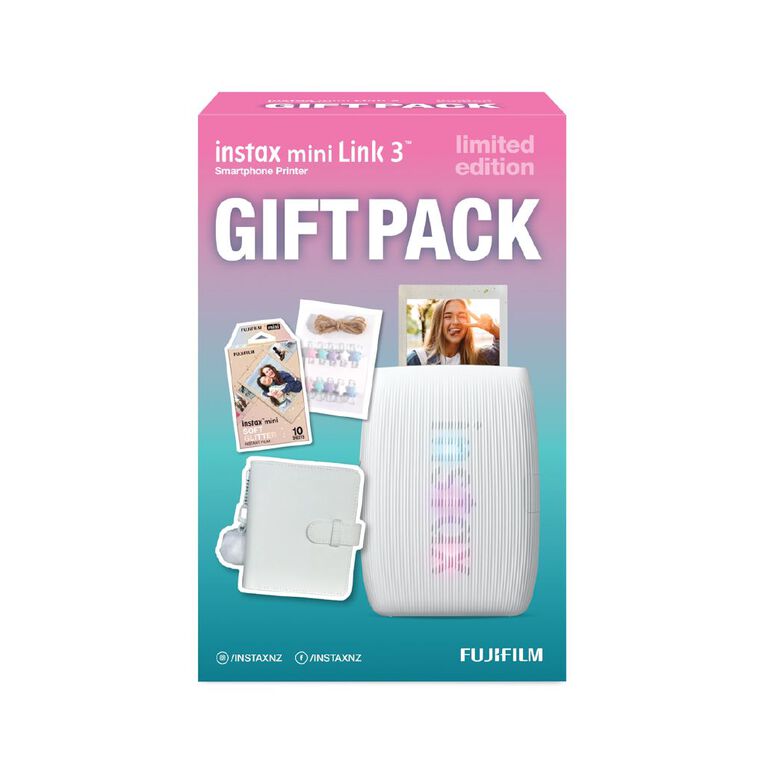 Fujifilm Instax Mini Link 3 Xmas26 Gift Pack White, , hi-res