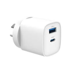 Laser USB-A/C 45W PD Wall Charger - White