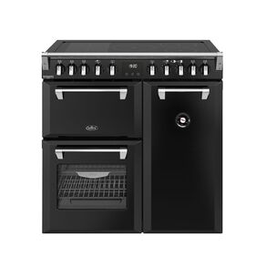 Belling 90cm Deluxe Freestanding Oven with 5 Zone Induction Cooktop - Black