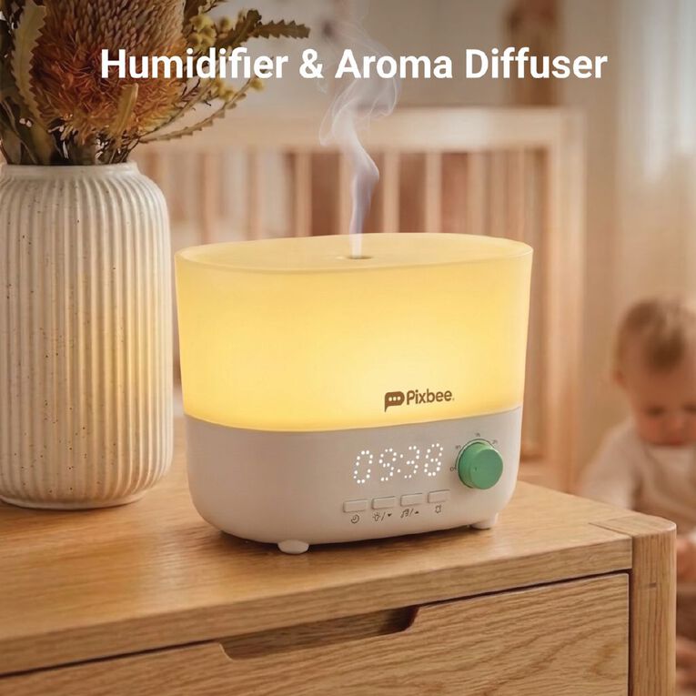 Pixbee Baby Smart 5-in-1 Nightligt Humidifier and Diffuser - Noel Leeming