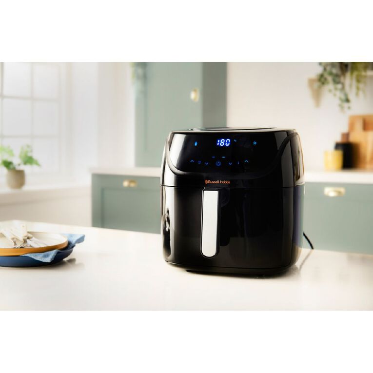 Russell Hobbs XXL Family Rapid Digital Air Fryer 8L [Compact Housing, 7  Cooking Functions