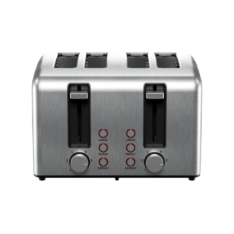 Sheffield 4 Slice Stainless Steel Toaster, , hi-res