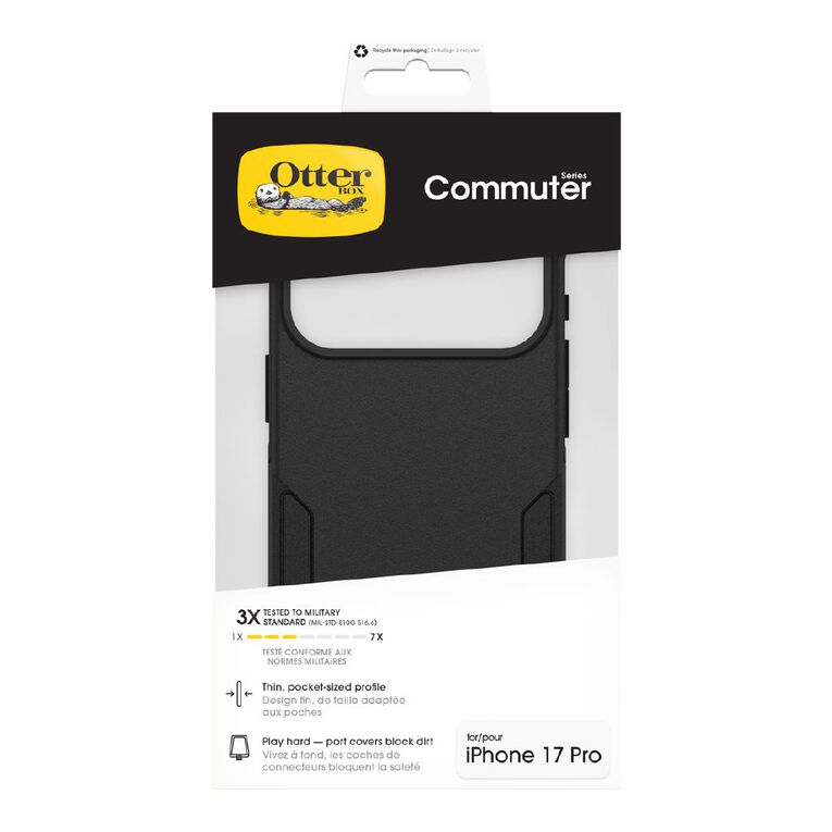 OtterBox Commuter Series MagSafe Case for iPhone 17 Pro - Black, , hi-res