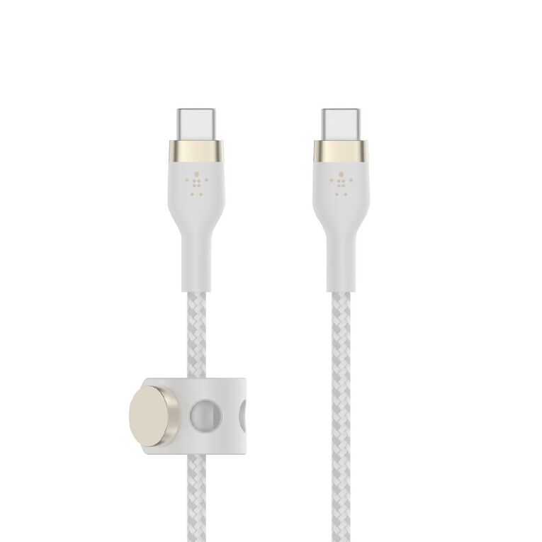 Belkin FLEX Braided USBC To USBC Cable White Noel Leeming