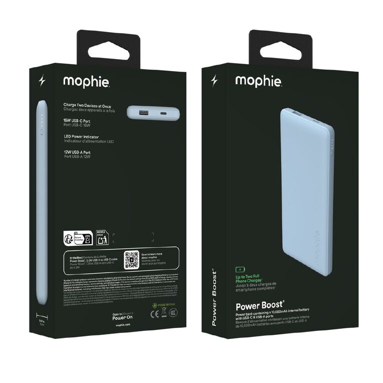 Mophie Power Boost 10K PD Powerbank - Blue, , hi-res