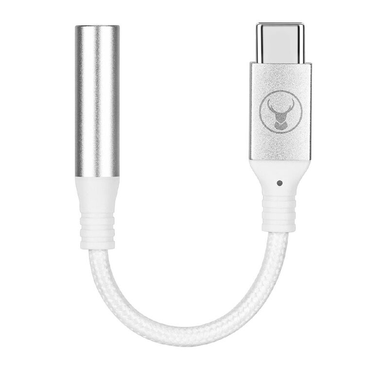 Bonelk USB-C to 3.5mm Long-Life Adapter - White, , hi-res