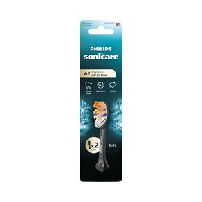 Philips Sonicare A3 Premium All-in-one Brush head 2 Pack - Black