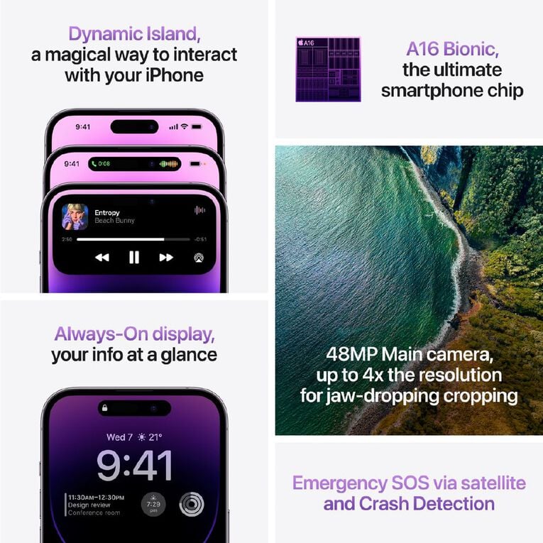 Apple iPhone 14 Pro Max 256GB Deep Purple, , hi-res