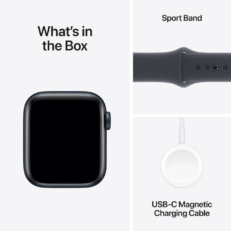 Apple Watch SE GPS 40mm Midnight Aluminium Case with Midnight Sport Band S/M, , hi-res