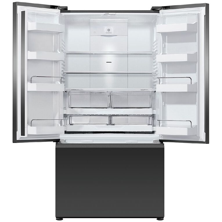 Fisher & Paykel 569L Freestanding French Door Fridge Freezer - Black Glass, , hi-res